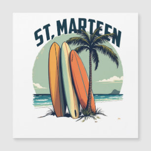 Magnet Saint-Martin Surf Vintage