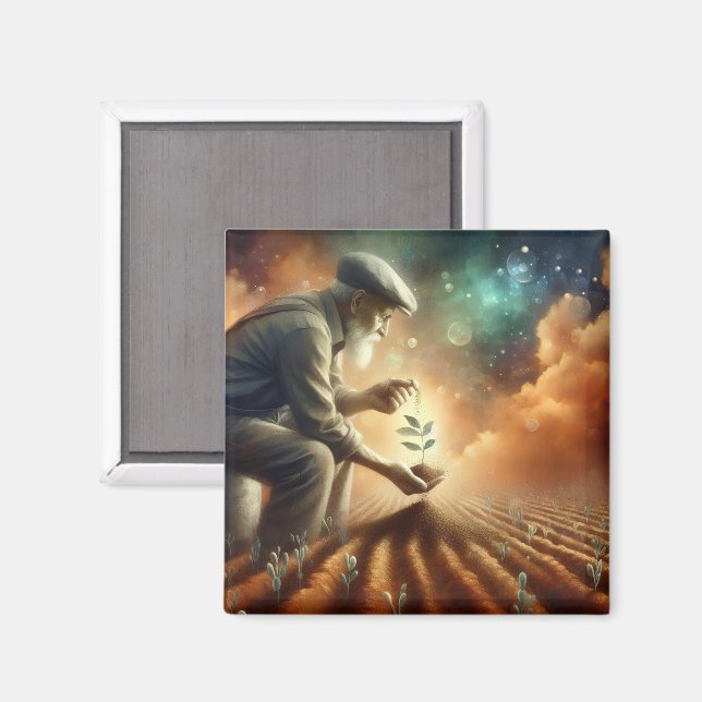 Magnet "Samen der Erneuerung" Kühlschrank (Vorderseite/Rückseite)