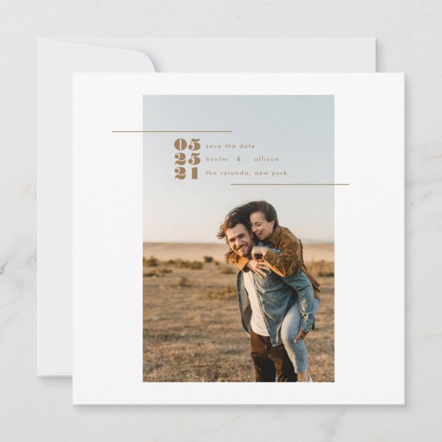 Magnet Save the Date (Vorderseite)