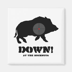 Magnet - schwarzes Schwein unten! , Beim Bucknuts