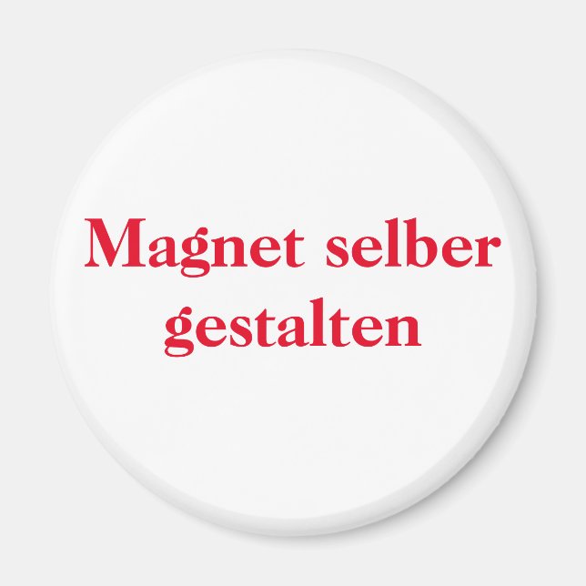 Magnet selber gestalten (Vorne)