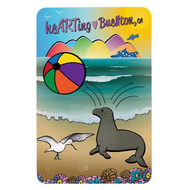 Magnet - Siegel Beach - Buellton.Art (Vertikal)