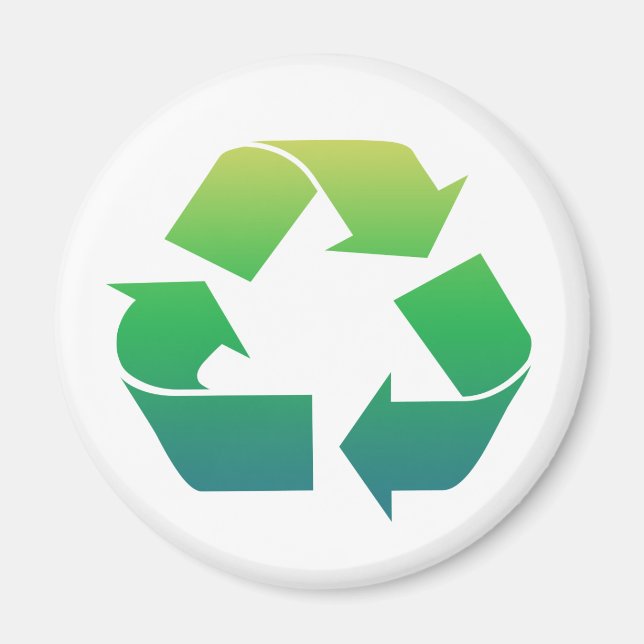 Magnet "Signieren von Pfeilen" gerecycelt (Vorne)