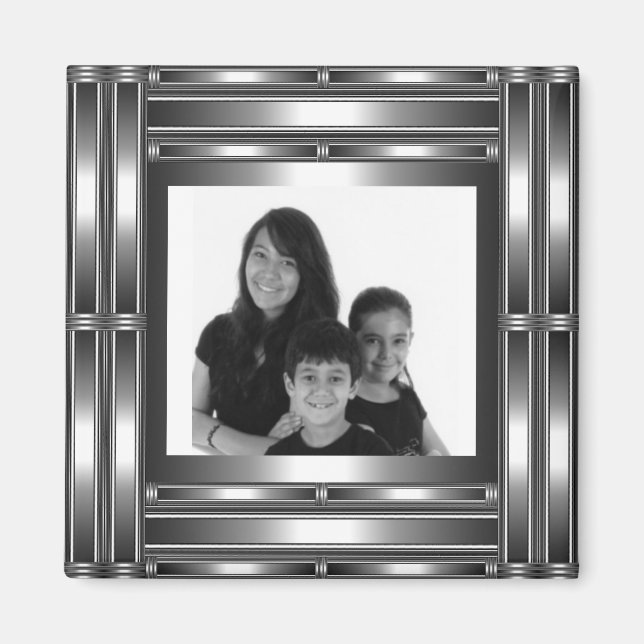 Magnet Silver Chrome Hinzufügen Sie Ihr Foto (Vorne)