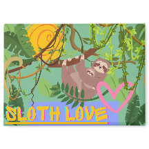 Magnet Sloth Liebe, Adorable Sloth in Tree