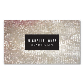 [MAGNET] Snake Skin Print Stylist Salon Business C Magnetische Visitenkarte