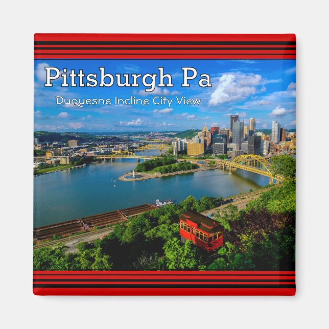 Magnet - Stadtblick von Pittsburgh (Vorne)