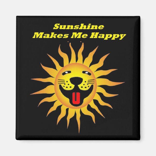 Magnet Sunshine macht mich glücklich (Vorne)