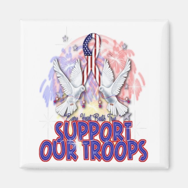 Magnet "Support Our Troops" (Vorne)