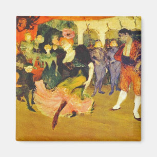 Magnet:  Tanzen des Boleros: Toulouse-Lautrec Magnet