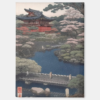 Magnet - Tempel am Fluss - Japan