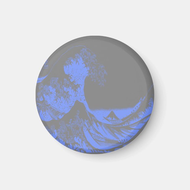 Magnet The Great Wave Blue & Gray (Vorne)