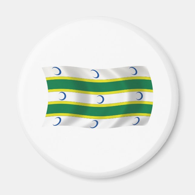 Magnet Turkmenische Flagge (Vorne)