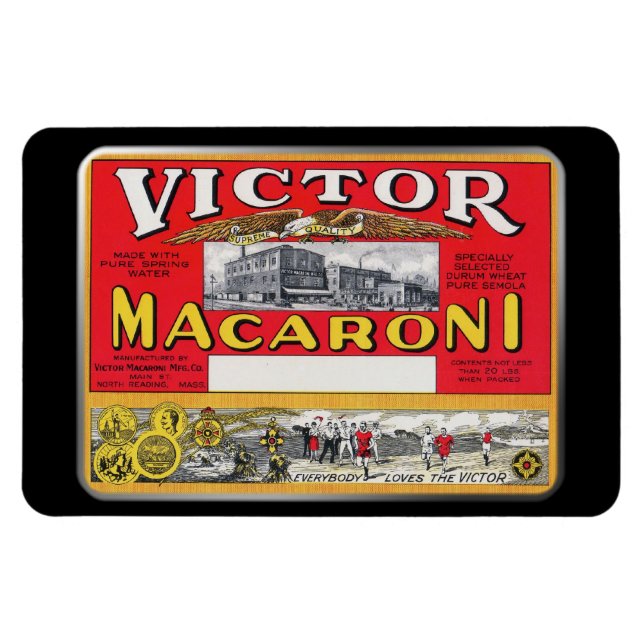 Magnet - Victor Macaroni von GalleryGeschenke (Horizontal)