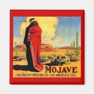 MAGNET VINTAGE MOHAVE INDISCHE WERBEKISTE LBL