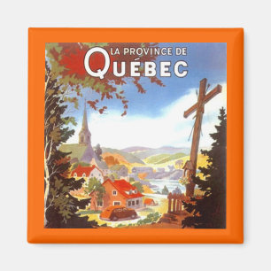 MAGNET ~ VINTAGE REISE SOUVENIR QUEBEC CANADA