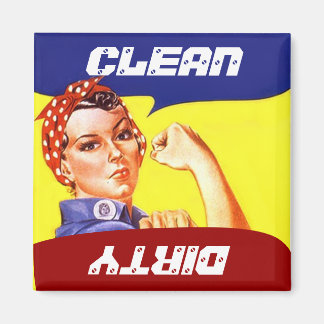 Magnet Vintage Rosie the Riveter Geschirrspüler Fl