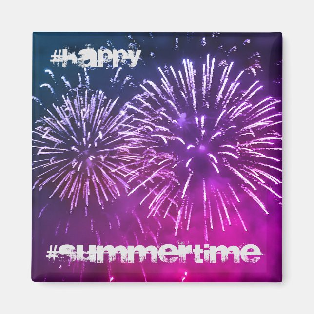 Magnet violet fireworks night summer (Vorne)
