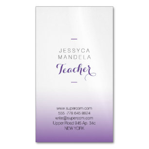 Magnet-Visitenkarten-Lehrer Magnetische Visitenkarte