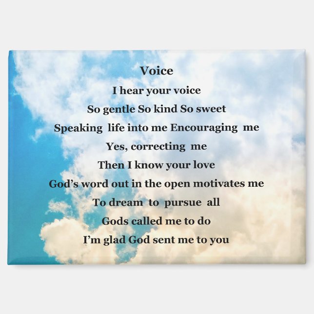 Magnet; 'Voice" Magnet (Vorderseite)