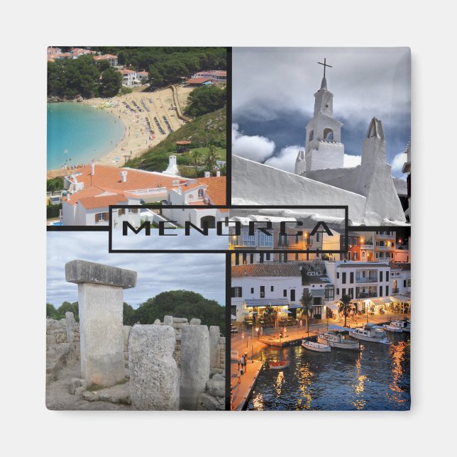 magnet von der Insel von Menorca - Minorca (Vorne)