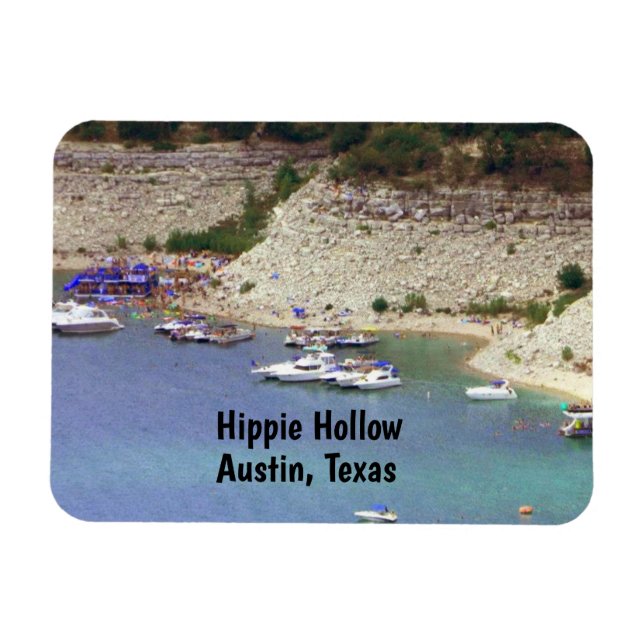 Magnet von Hippie Hollow, Austin Texas (Horizontal)
