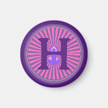 Magnet - Yoga Zen - Personalisiert - Initial hinzu