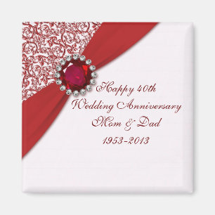 Magnet zum 40. Hochzeitstag