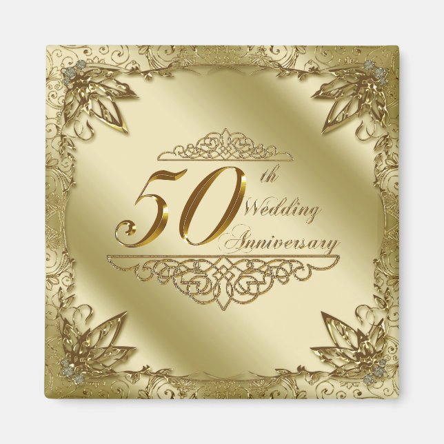 Magnet zum 50. Hochzeitstag (Vorne)