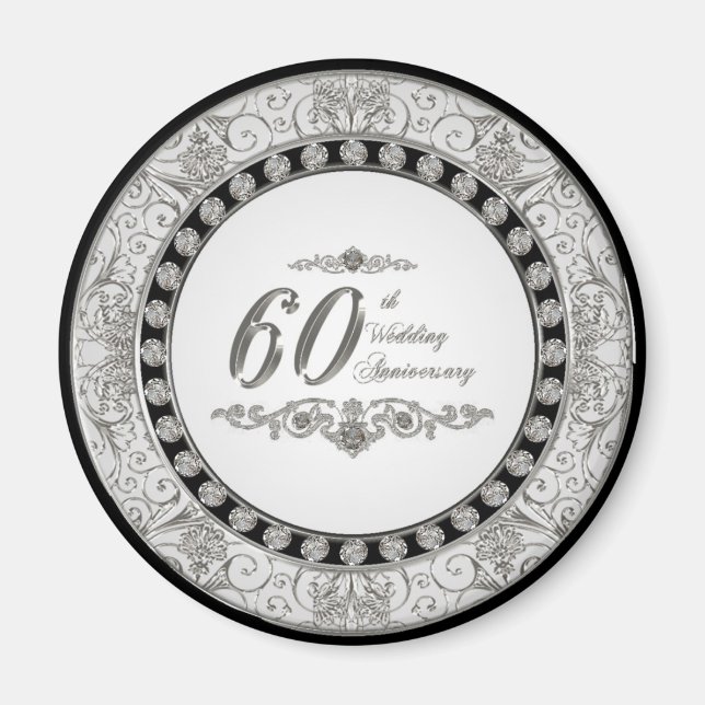 Magnet zum 60. Hochzeitstag (Vorne)