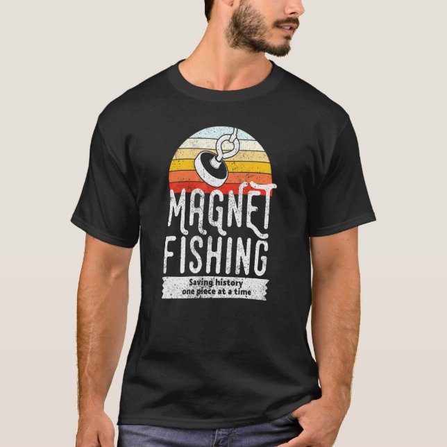 Magnetangeln T-Shirt (Vorderseite)