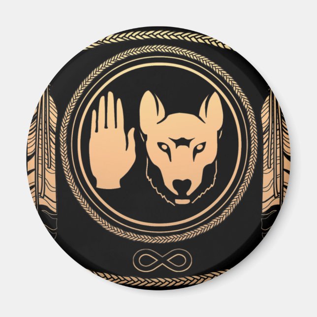 Magnete der ersten Nationen Metis Wolf Kunst (Vorne)