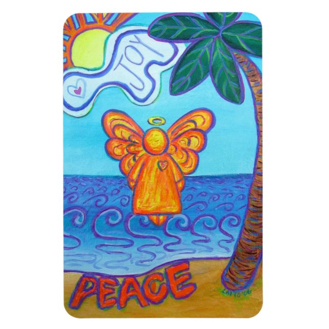 Magnete für Beach Joy and Peace Angel Art Rectangl (Vertikal)