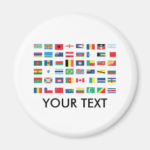 Magnete für die Weltflagge