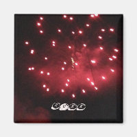 Magnete für hübsches rotes Feuerwerk Night Sky Ben