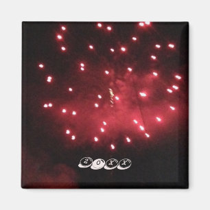 Magnete für hübsches rotes Feuerwerk Night Sky Ben