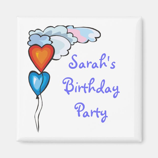 Magnete für Personalisierte Herzballone (Vorne)