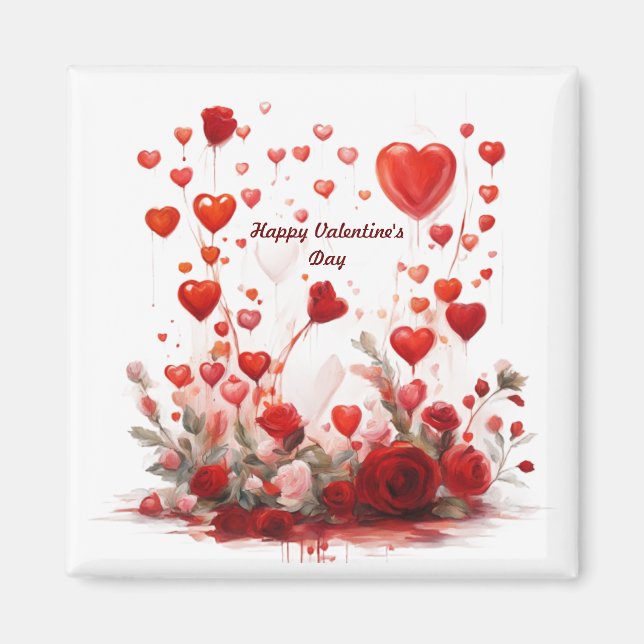 Magnete glücklich Valentinstag (Vorne)