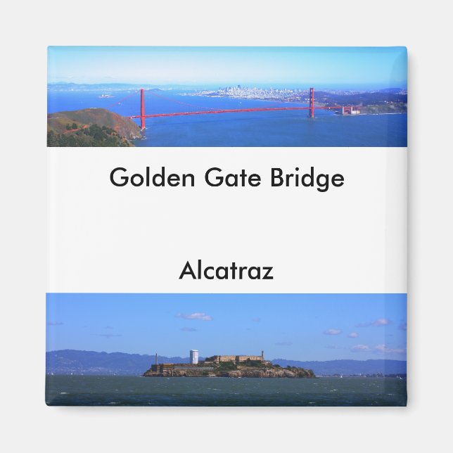Magnete - Golden Gate Bridge und Alcatraz (Vorne)