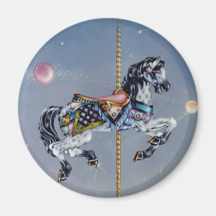 Magnete - Graues Mare Karussell Pferd