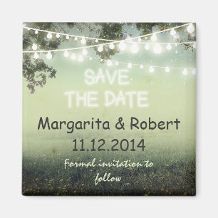 Magnete mit Save the Date-Zeichenketten