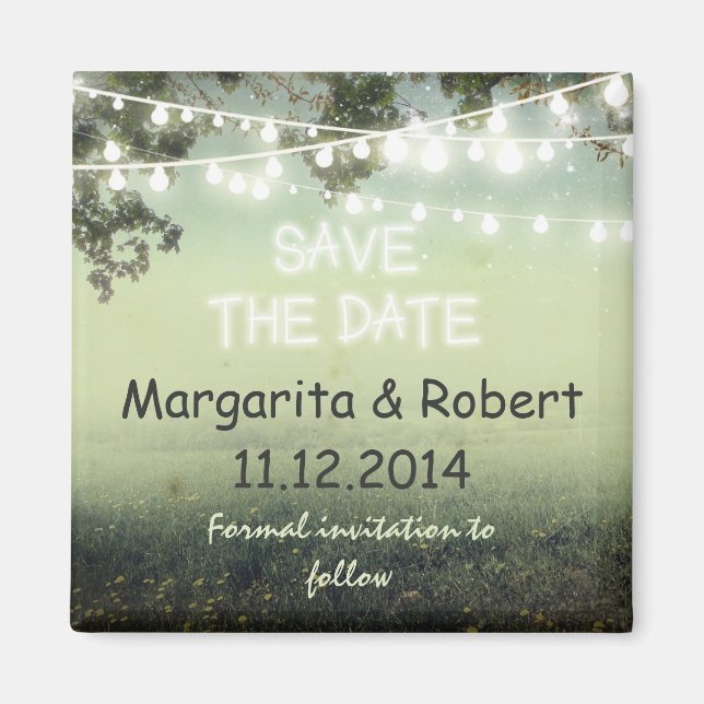 Magnete mit Save the Date-Zeichenketten (Vorne)