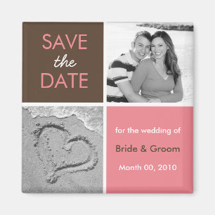 Magnete Save the Date für Fotos
