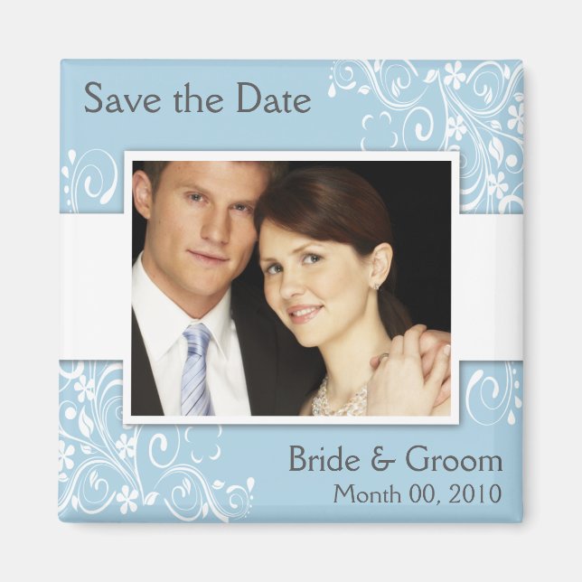 Magnete Save the Date für Fotos (Vorne)