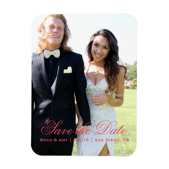 Magnete Save the Date für Fotos (Vertikal)
