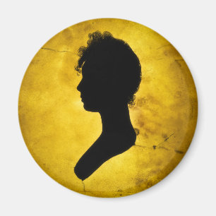 Magnete "Silhouette auf Gold"