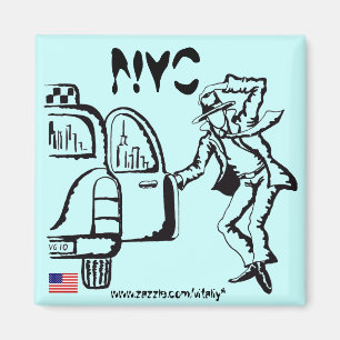 Magnetentwurf grafischer Kunst New York City Magnet