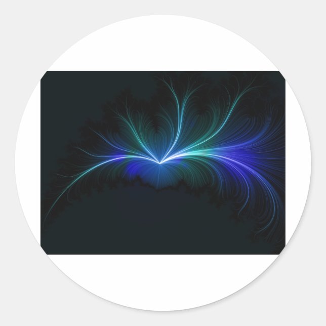 Magnetfeld .. oder so etwas.. lol runder aufkleber (Vorderseite)