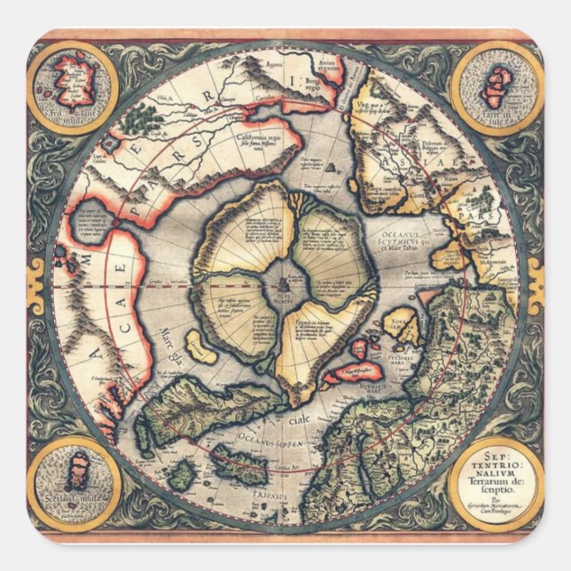 Magnetfeldkennzeichen für flache Autoaufkleber Quadratischer Aufkleber (Vorderseite)