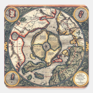 Magnetfeldkennzeichen für flache Autoaufkleber Quadratischer Aufkleber